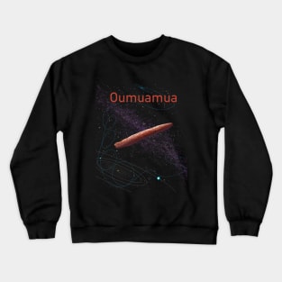 Oumuamua interstellar asteroid/ comet design asteroid day art Crewneck Sweatshirt